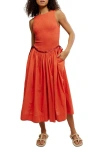 Free People Nightingale Smocked Bodice Midi Sundress In Multi