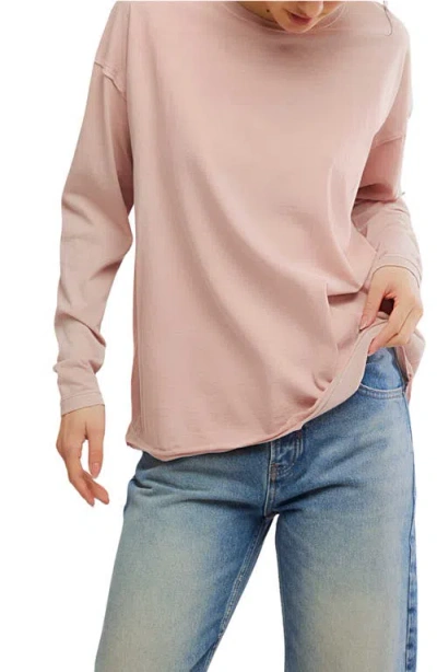 Free People Nina Long Sleeve T-shirt In Pink