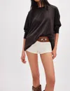 Free People Nina Long-sleeve Tee In Black In Black