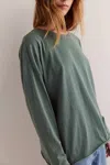 Free People Nina Long-sleeve Tee In Topiary In Multi