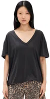 Free People Nina V Tee Black