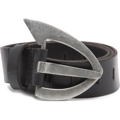 Free People Noa Leather Belt In Black