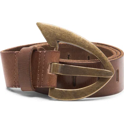 Free People Noa Leather Belt In Brown