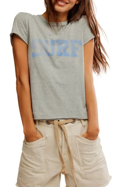 Free People Nova Graphic T-shirt In Greyhound Combo