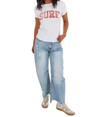Free People Nova Graphic Tee In Ivory Combo In White