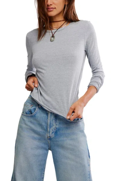 Free People Nova Long Sleeve T-shirt In Gray