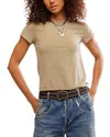 Free People Nova T-shirt In Neutral