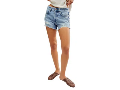 Free People Now Or Never Denim Short Women's Shorts Moon Child: 31 3 In Gray