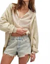 Free People Now Or Never Denim Shorts In Well Worn In Neutral