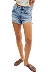 Free People Now Or Never Denim Short In Moon Child In Moon Child