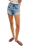 Free People Now Or Never Denim Short In Moon Child In Moon Child