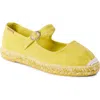 Free People Oasis Mary Jane Espadrille In Washed Lemon
