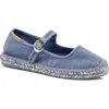 Free People Oasis Mary Jane Espadrille In Washed Nautical Blue