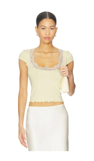 Free People Oh My Darling Tee In White