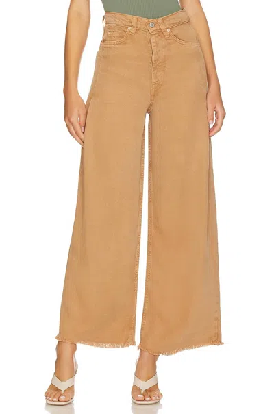 Free People Old West Slouchy Jeans In Tumbleweed In Neutral