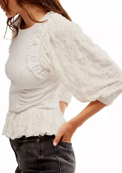 FREE PEOPLE OLIVA TOP IN WHITE
