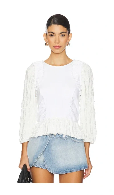Free People Oliva Top In Optic White