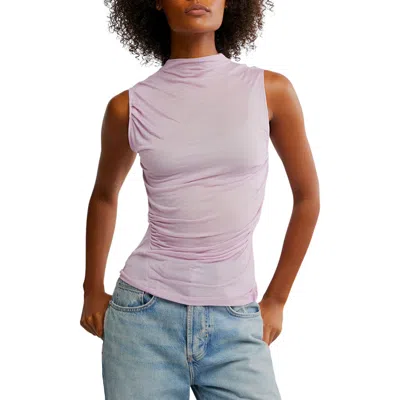 Free People On Air Semisheer Tank In Blush Lilac