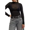 Free People On Air Sheer Sweater In Black
