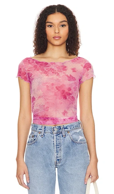 Free People On The Dot Baby T In Rosey Combo