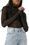 Free People On The Dot Layering Mesh Turtleneck