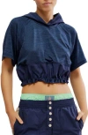 Free People On The Move Hoodie In Blue