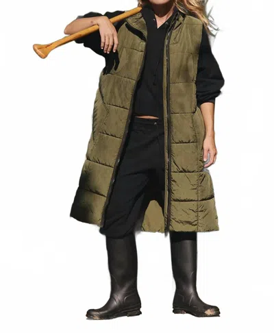 Free People On The Move Packable Puffer Vest In Seagrass In Green