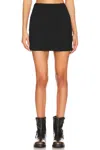 Free People Ona Convertible Ruched Skirt In Black In Black