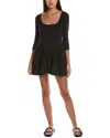 Free People X Free-est Onda Sleeved Mini Dress In Black