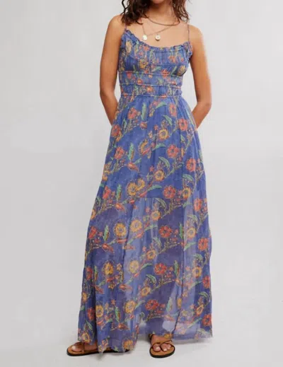 Free People One Ciella Printed Maxi Dress In New England Combo In Multi