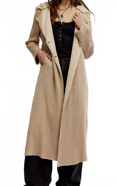 FREE PEOPLE ONE LANDON JACKET IN SAND