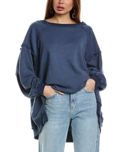 Free People One To Beat Pullover In Blue