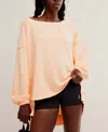Free People Fp Movement One To Beat Oversize Pullover In Orange