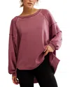 Free People One To Beat Oversize Pullover In Clove