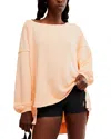 Free People Fp Movement One To Beat Oversize Pullover In Orange