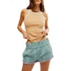 Free People Only 1 Cotton Ringer Tank In Iced Coffee Combo
