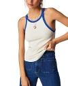 Free People Only One Ringer Stretch Cotton Tank In Ivory Combo