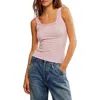Free People Only You Lace Trim Tank In Sweet Lilac