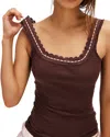 Free People Only You Tank Top In French Roast