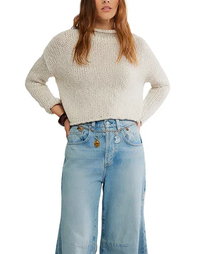 Free People Opal Cropped Sweater In Brown