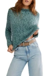 Free People Opal Roll Neck Crop Sweater In Green