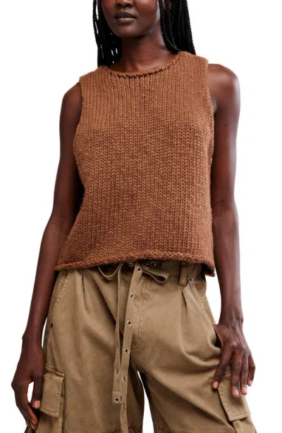 Free People Opal Sweater Tank In Brown