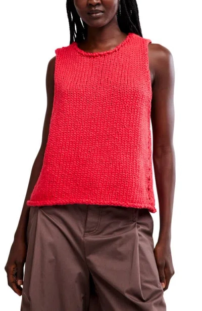 Free People Opal Sweater Tank In Red