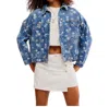 Free People X We The Free Opal Swing Denim Jacket In Multi