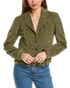 Free People Orly Cord Heritage Jacket In Green