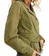 Free People Orly Cord Heritage Jacket In Olive In Green
