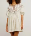 Free People Orson Mini Dress In Ivory Combo In White
