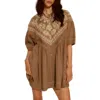 Free People Orson Shift Minidress In Brown