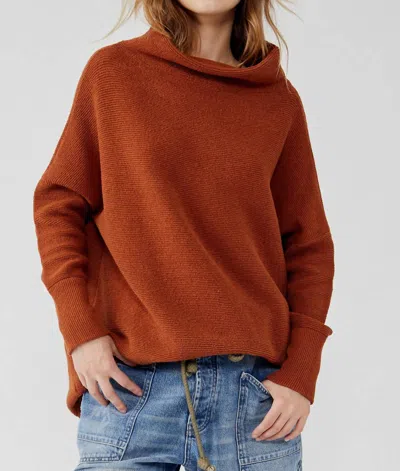 Free People Ottoman Slouchy Fit Tunic In Sienna In Brown