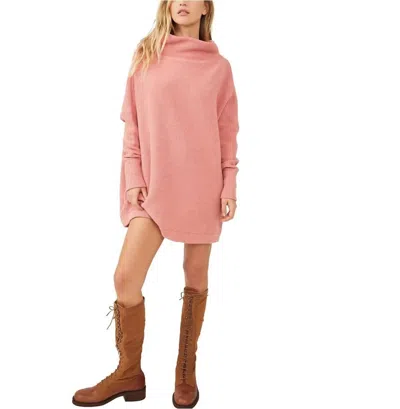 Free People Ottoman Slouchy Tunic Dress In Sun Sand In Pink